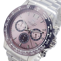 エルジン ELGIN クオーツ クロノ メンズ 腕時計 EG-002-P ピンク ピンク_画像1