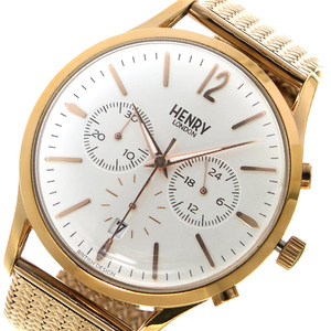 Генри Лондон Генрилондон Quartz Unisex Watch HL41-CM-0040 Белый серебряный белый