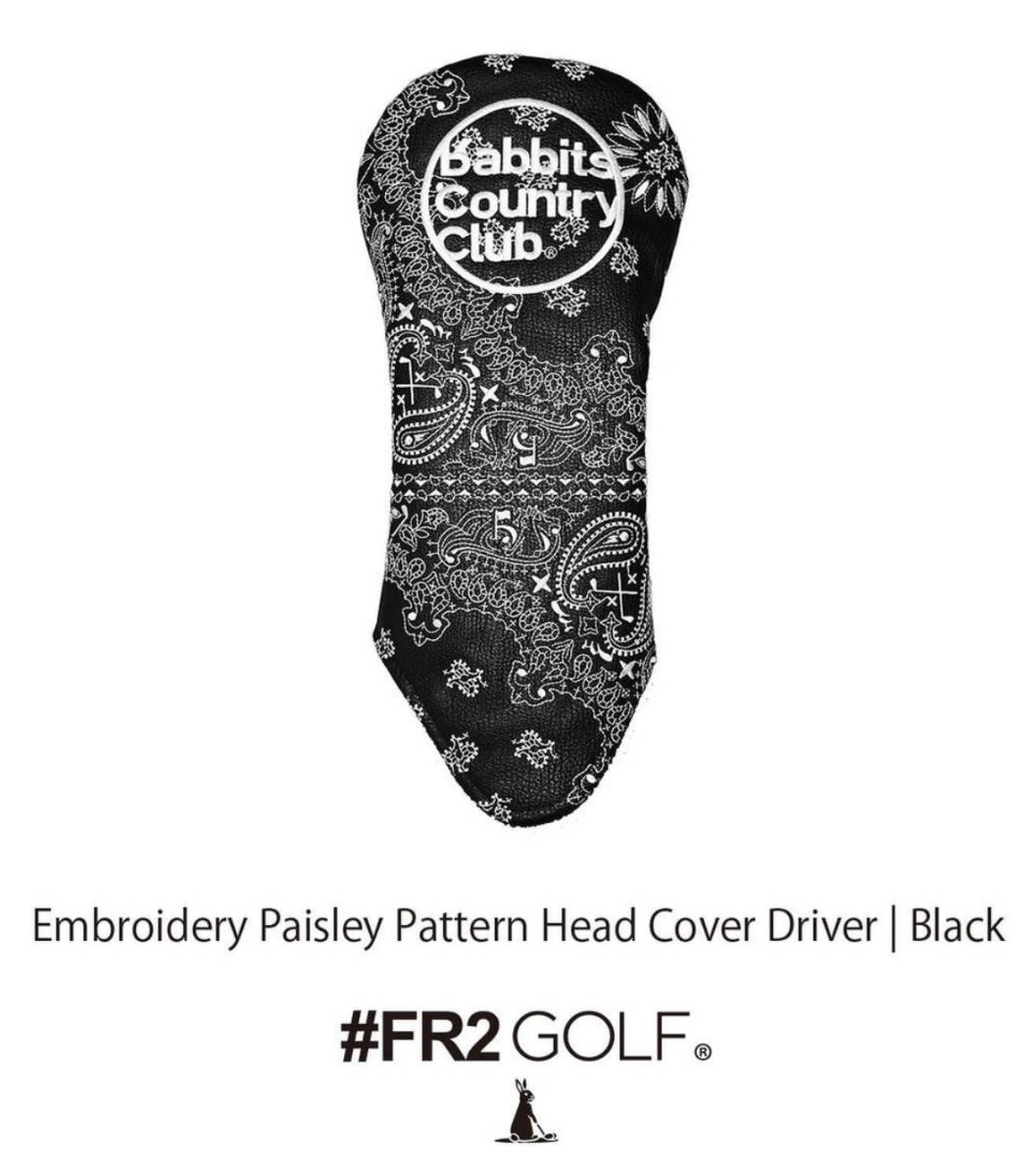 新品未開封 #FR2GOLF Embroidery Paisley Pattern Head Cover Fairway