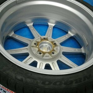 D【0743】CRIMSON CLUB LINEA クラブリネア MALDINI FF 8J +50 5H PCD114.3 225/40R19 未使用タイヤ付 4本セット オデッセイ クラウン等の画像5