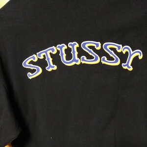 STUSSY　ニューヨーク　メッツ　カラー　Tシャツ　ブラック　サイズM usa製です。