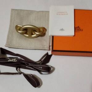 新品 HERMES エルメス バレッタ シェーヌダンクル トリマイヨン