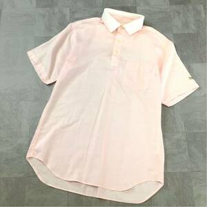極美品 Munsingwear マンシングウェア 半袖シャツ ゴルフシャツ メンズ Mサイズ ピンク golf