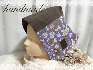 b582＊ハンドメイド＊医療用帽子＊花柄＊ケア帽子＊おしゃれ外出用＊日よけ＊MLサイズ＊大人用＊女性用＊プレゼント用