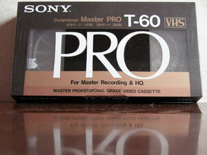 ◆【絶版品 未使用・未開封！】SONY　ソニー / VHSテープ / Master PRO / ハイグレード品 / T-60 / 3本セット / 着払い ◆
