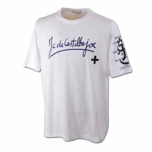 30%OFF【カステルバジャック】メンズ 半袖Tシャツ M(46) 白 7213272117-01 CASTELBAJAC カジュアル 上質 ポップ おしゃれ @