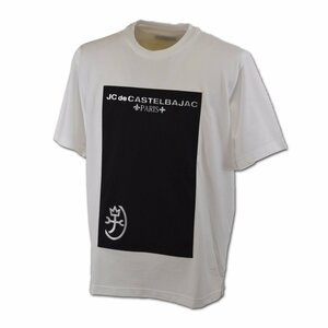 30%OFF【カステルバジャック】メンズ 半袖Tシャツ LL(50) 白 7213272118-01 CASTELBAJAC カジュアル 上質 大きいサイズ おしゃれ @