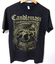 Candlemass Tシャツ S　キャンドルマス 黒 ブラック ロックT バンドT 北欧メタル ドゥーム エピック ゴシック　Black Sabbath_画像1