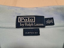 ■【雰囲気抜群◎】Polo by Ralph Lauren ペンキ / ステンシル ヴィンテージ加工 CUSTOM FIT ポロシャツ ラルフローレン【LL→Lサイズ】■_画像2