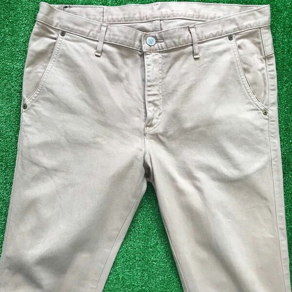 Edwin Beige London Slim Jeans Size 38x32