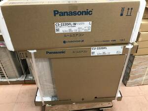 未開封品 Panasonic パナソニック 6畳用 100V ルームエアコン エオリア CS-222DFL-W + CU-222DFL 22年モデル 未記入保証書付 在2