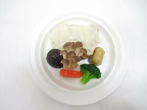 ★【直接引取不可】 食品サンプル ディスプレイ チキンチーズ 鶏のチーズ焼き 鶏肉 チーズ ブロッコリー 見本品 料理模型 飲食店 置物 飾り