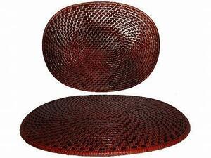  rattan made tray O-Bon beige ka Lee 