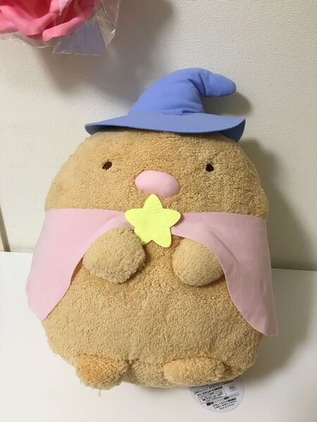すみっコぐらし 映画 青い月夜のまほうのコ ぬいぐるみ XL とんかつ