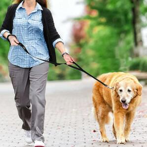 トレーニング リード 中型犬 大型犬 引っ張り 訓練 しつけ 躾 持ち手2個の画像9