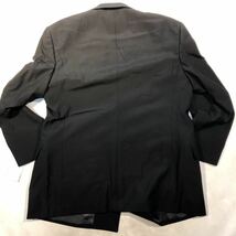 新品【サイズA8 XXL★超特価の礼服】4つボタンダブルスーツ 真っ黒 フォーマル ノーベンツ★2タック アジャスター付き ウール 本台場仕立て_画像5