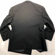 新品 定価3.7万円【サイズA3 XS★Kanebo礼服】4Bダブルスーツ 漆黒フォーマル 背抜き ノーベンツ 2タック アジャスター付き ウール100%_画像5