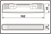 IPF アイピーエフ フラット LES for DRL 明るさ:国内100cd/海外モード400cd ML06_画像2