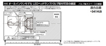 IPF LED ヘッドランプバルブ Fシリーズ ヘッドランプHIGH-LOW H4 6500K Hi:5400lm/Lo:3800 lm ハイゼットキャディー LA70#V/71#V F341HLB_画像3