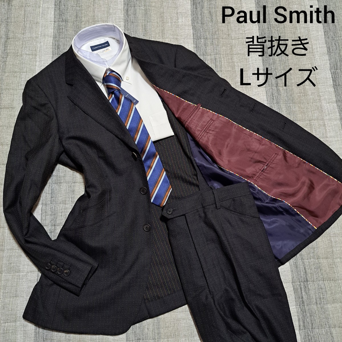 Paul Smith ポールスミス モッズスーツ セットアップ ストライプ-