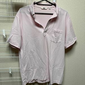 ユニクロ　ポロシャツ　ピンク　Lサイズ