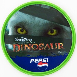 ペプシ PEPSI ディズニー映画ダイナソー DINOSAUR 金属製コースター 1個 美品 非売品 恐竜