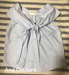 And Couture ノースリーブブラウス　アンドクチュール