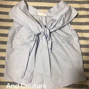 And Couture ノースリーブブラウス アンドクチュール