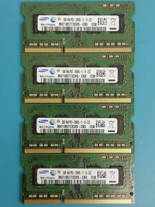 動作確認 SAMSUNG製 PC3-12800S 1Rx8 2GB×4枚組=8GB 12380040620