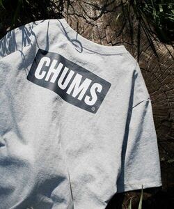 CHUMS×FREAK'S STORE/ Chums специальный заказ b- бобер do one отметка C Logo задний принт Crew ne футболка пепел M