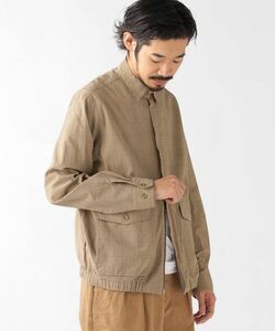 BEAMS PLUS / シアサッカー チェック ジッパー ブルゾン