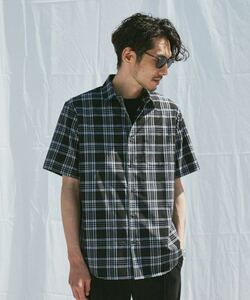 ナノユニバース FLOW LINEN SORONA 半袖バリエーションシャツ