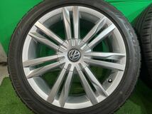 ★VW★フォルクスワーゲン★ゴルフ純正ホイール+2018年製造 BRIDGESTONE ECOPIa NH100 225/45R17 ハイライン タイヤオマケ！_画像4