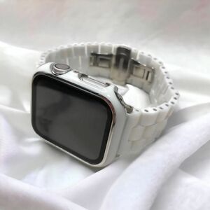 セラミック素材　Applewatch ベルト　 アップルウォッチ　バンド　カバー＋ベルトセット　38mm