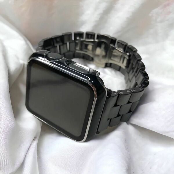 Apple Watch ベルト＋カバー　アップルウォッチ　ベルト　高級感　2点セット　高級感　ラグジュアリー　38/40mm