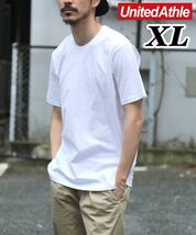 新品未使用 UnitedAthle 5.6oz 無地 半袖Tシャツ 半T白 XL_画像1