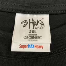 新品未使用 シャカウェア 7.5oz マックス ヘビーウエイト 無地 半袖 Tシャツ 黒 2XLサイズ 2枚 SHAKA WEAR ブラック クルーネック_画像4