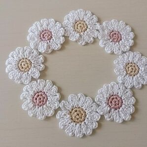 No.430　ハンドメイド　レース編み　モチーフ　お花