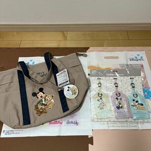 ディズニー 20周年 ダッフィーのワンダフルヴォヤッジ トートバッグ タグ付きとラゲッジタグ新品未使用