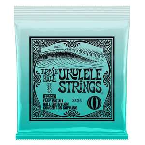 *ERNIE BALL Ernie Ball 2326 black * nylon ball end ukulele string 6 set * new goods / mail service 