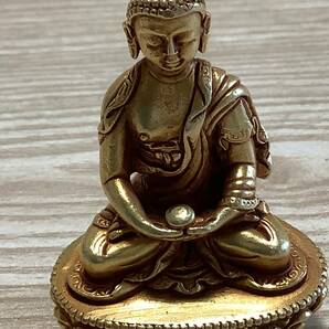《 新品　1点物　》チベット密教　仏教　仏陀　釈迦　シャカ　鍍金　z67