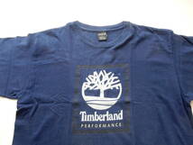 Timberland　ティンバーランド　半袖Tシャツ　ネイビー　サイズS　USA製_画像2