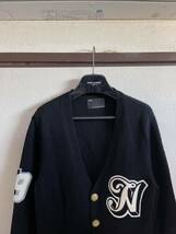 【即決】【良品】 NUMBER NINE ナンバーナイン WAPPEN CARDIGAN カーディガン ニット セーター ワッペン BLACK ブラック 黒 即決早い者勝ち_画像5