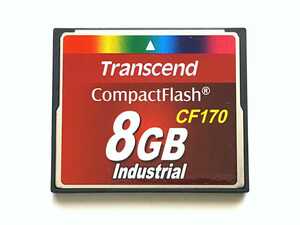 ☆美品☆ CFカード 8GB トランセンド 産業用 Transcend Industrial CF170 コンパクトフラッシュ CompactFlash Card