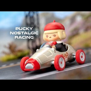 フィギュア　PUCKY NOSTRAGIC RACING　POPMART POPCAR Super Track シリーズ　ポップマート　マスコット　人形　プッキー　レーシング　車