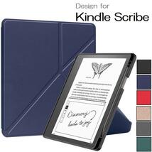 Kindle Scribe 10.2用PU+TPUカバーケース 電子書籍 耐衝撃 手帳型オートスリープ機能 スタンド ローズゴールド_画像1