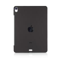 iPad Pro12.9インチ第4世代用 TPU ソフト バック カバー 半透明 背面ケース 落下防止アップルペンシル携帯 ブラック_画像6