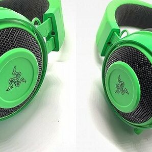 RAZER/レーザー KRAKEN/クラーケン GREEN ゲーミングヘッドセット 音出し確認済み /060の画像6