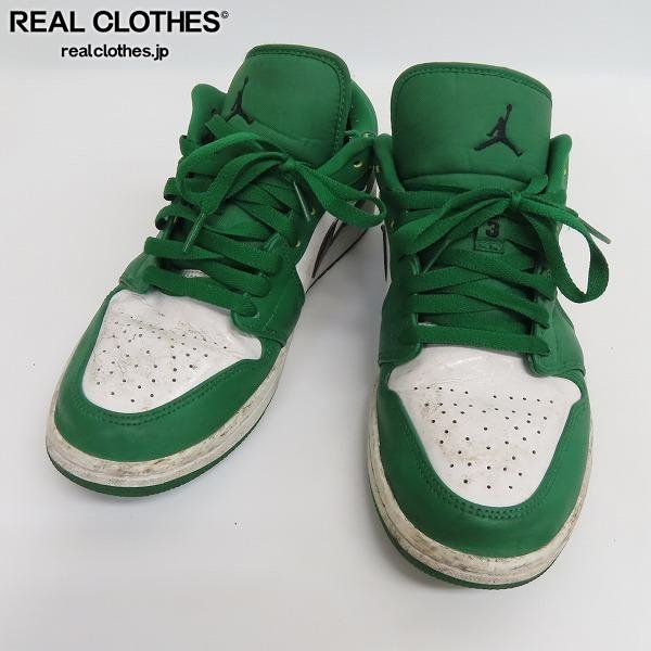 NIKE/ナイキ AIR JORDAN 1 LOW PINE GREEN BLACK WHITE エアジョーダン