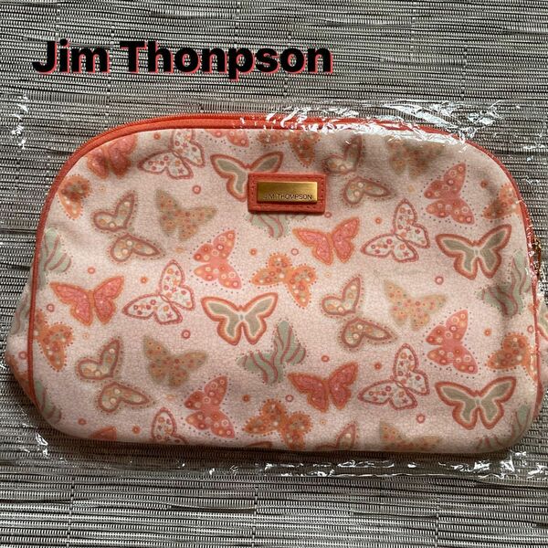 【新品未使用】JIM THOMPSON ジムトンプソン　蝶柄BIGポーチ